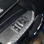 Car Window Lift Side Diamond Decoration Sticker, Left and Right Drive, Window Lift Side