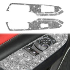 4pcs Car Window Lift Panel Diamond Decoration Sticker, Left Drive, Window Lift Panel, Left Drive