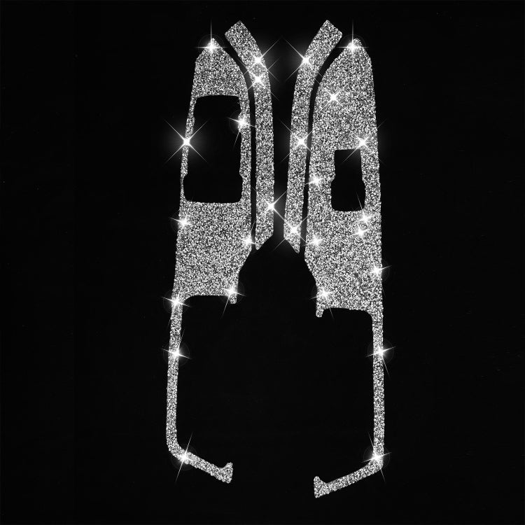 4pcs Car Window Lift Panel Diamond Decoration Sticker, Left Drive, Window Lift Panel, Left Drive