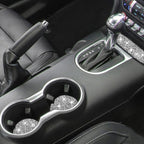 Car Water Cup Holder Upper + Base Diamond Decoration Sticker, Left and Right Drive, Water Cup Holder Upper + Base