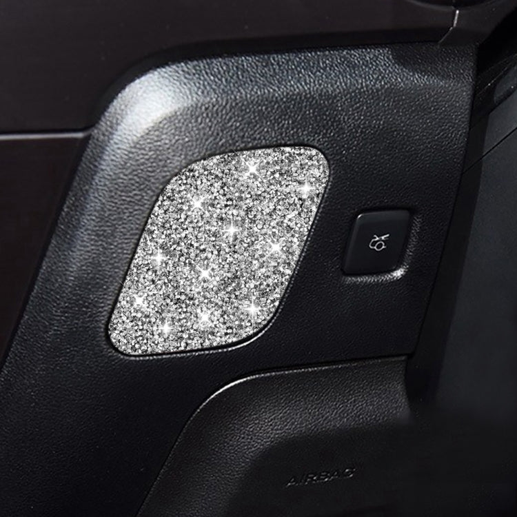 For Ford Mustang 2015-2020 Car Driver Seat Storage Box Diamond Decoration Sticker, Driver Seat Storage Box, Left Drive, Driver Seat Storage Box, Right Drive