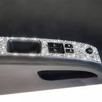 For Nissan 350Z 2003-2009 2pcs Car Glass Lift Diamond Decorative Sticker, Left Drive, Car Glass Lift, Left Drive