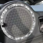 For Nissan 350Z 2003-2009 Car DVD Player Diamond Decorative Sticker,Left and Right Drive Universal, Car DVD Player