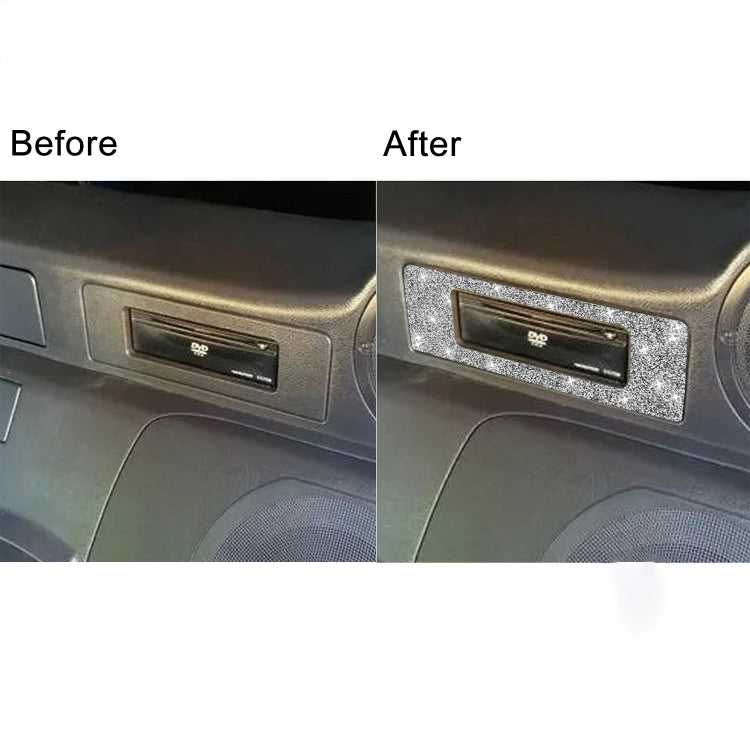 For Nissan 350Z 2003-2009 Car DVD Player Diamond Decorative Sticker,Left and Right Drive Universal, Car DVD