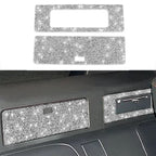 For Nissan 350Z 2003-2009 Car DVD Storage Box Diamond Decorative Sticker,Left and Right Drive Universal, Car DVD Storage Box