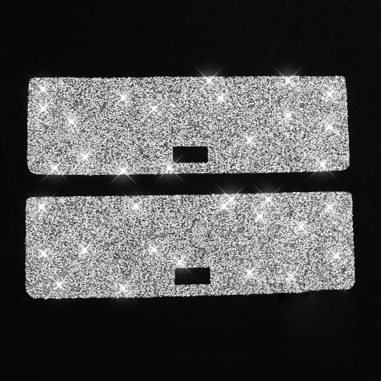 For Nissan 350Z 2003-2009 2pcs Car Storage Box Diamond Decorative Sticker,Left and Right Drive Universal, Car Storage Box