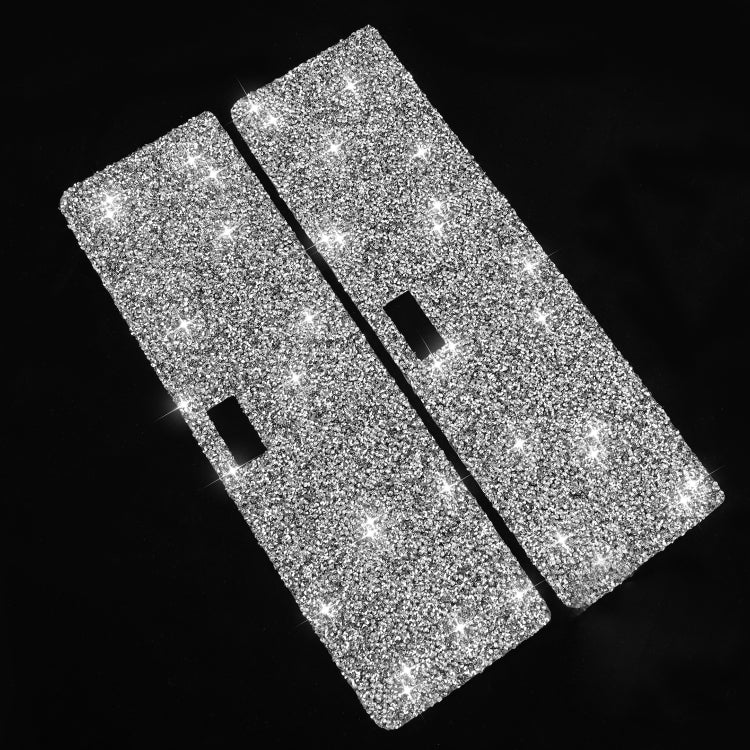 For Nissan 350Z 2003-2009 2pcs Car Storage Box Diamond Decorative Sticker,Left and Right Drive Universal, Car Storage Box
