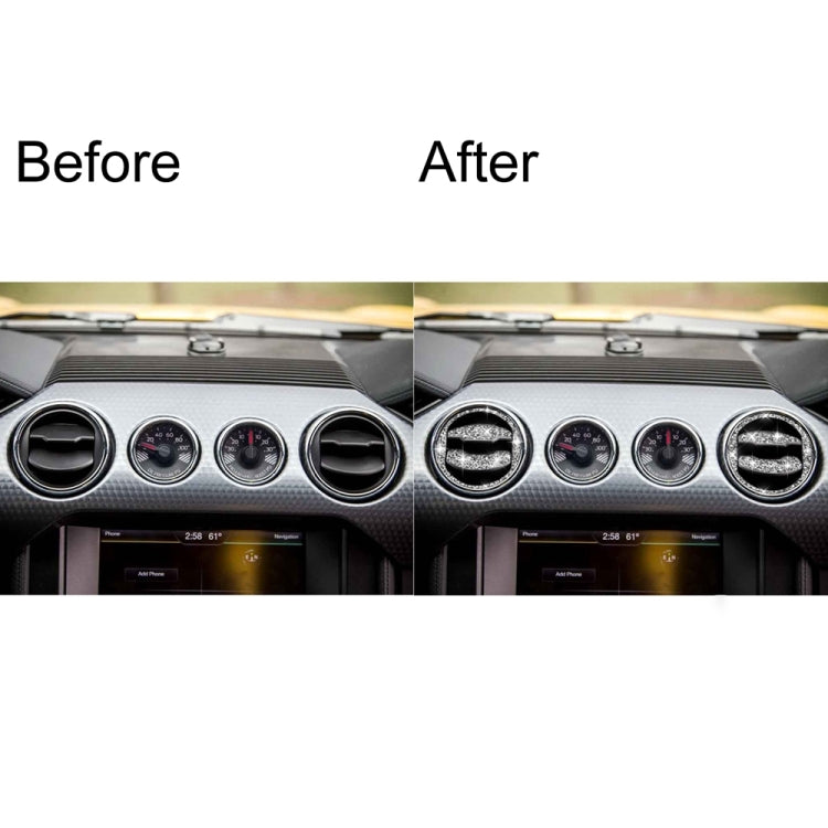 6 in 1 Car Air Outlet Diamond Decoration Sticker, Left and Right Drive, Air Outlet