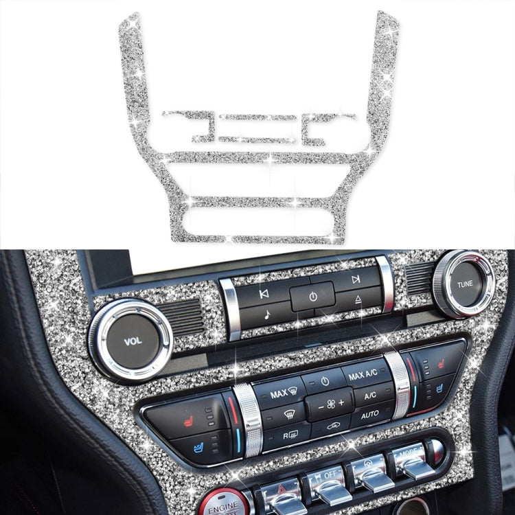 Car Central Control CD Frame Diamond Decoration Sticker, Left and Right Drive, Central Control CD Frame