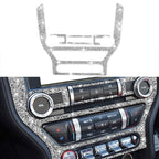 Car Central Control CD Frame Diamond Decoration Sticker, Left and Right Drive, Central Control CD Frame
