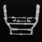 Car Central Control CD Frame Diamond Decoration Sticker, Left and Right Drive, Central Control CD Frame