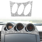 For Nissan 350Z 2003-2009 Car Radio Air Conditioner Console Diamond Decorative Sticker, Left Drive, Car Radio Air Conditioner Console, Left Drive