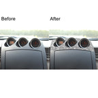 For Nissan 350Z 2003-2009 Car Radio Air Conditioner Console Diamond Decorative Sticker, Left Drive, Car Radio Air Conditioner Console, Left Drive