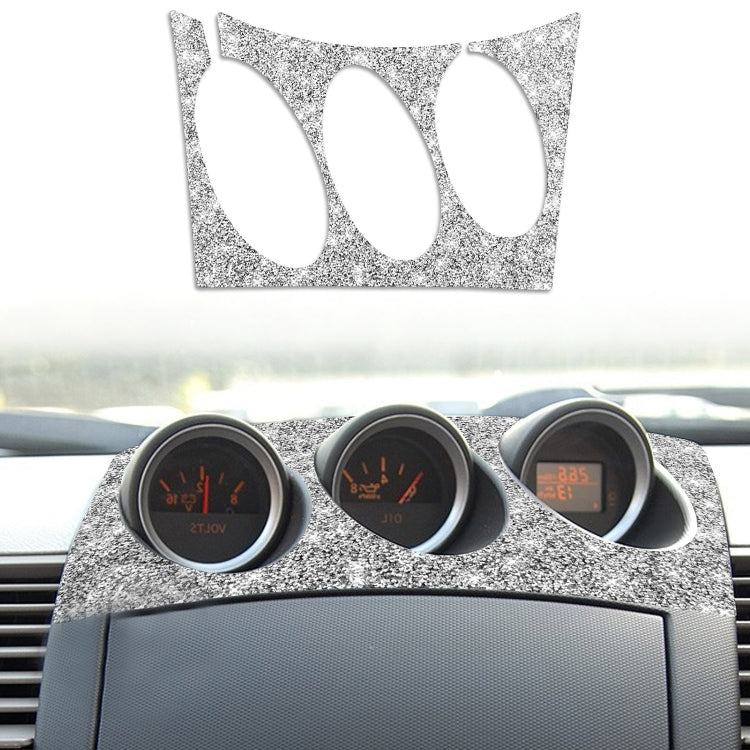 For Nissan 350Z 2003-2009 Car Radio Air Conditioner Console Diamond Decorative Sticker, Right Drive, Car Radio Air Conditioner Console, Right Drive