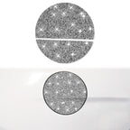Car Fuel Tank Cap Diamond Decoration Sticker, Left and Right Drive, Fuel Tank Cap