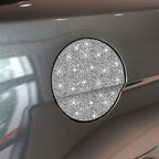 Car Fuel Tank Cap Diamond Decoration Sticker, Left and Right Drive, Fuel Tank Cap