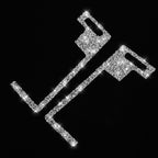 For Nissan 350Z 2003-2009 2pcs Car Center Ventilation Exhaust Diamond Decorative Sticker,Left and Right Drive Universal, Car Center Ventilation Exhaust