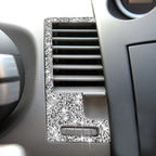For Nissan 350Z 2003-2009 2pcs Car Center Ventilation Exhaust Diamond Decorative Sticker,Left and Right Drive Universal, Car Center Ventilation Exhaust