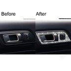 2pcs Car Door Inner Handle Panel Diamond Decoration Sticker, Left Drive, 2pcs Door Inner Handle Panel