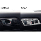 4pcs Car Door Inner Handle Panel Diamond Decoration Sticker, Left Drive, Door Inner Handle Panel, Left Drive