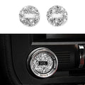 2pcs Car Volume Button Diamond Decoration Sticker, Left and Right Drive, Volume Button