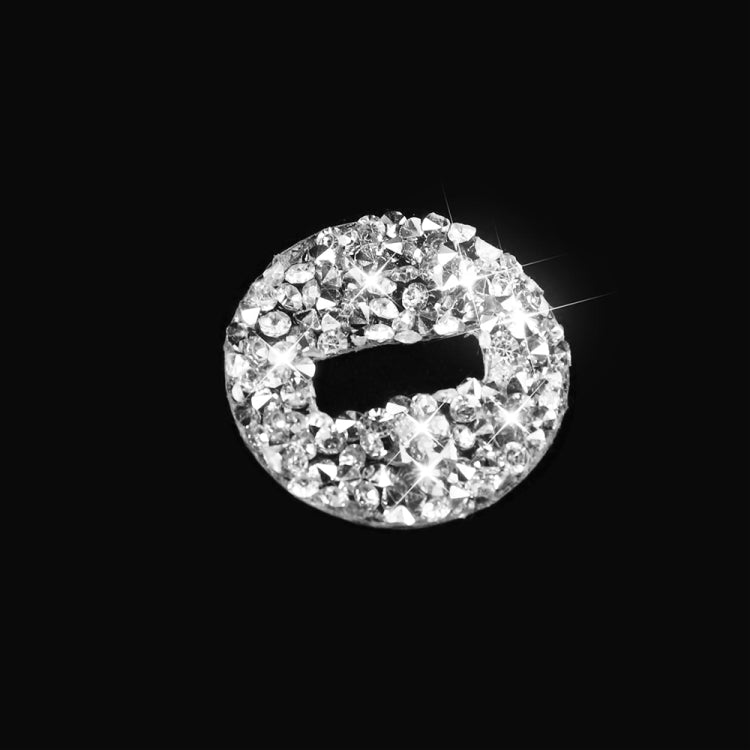 2pcs Car Volume Button Diamond Decoration Sticker, Left and Right Drive, Volume Button