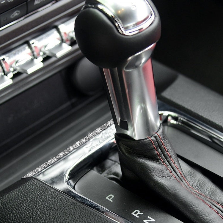 Car Gear Shift Panel Diamond Decoration Sticker, Left and Right Drive, Gear Shift Panel