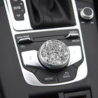 Car Central Control Knob Diamond Decoration Sticker, Left and Right Drive, Central Control Knob