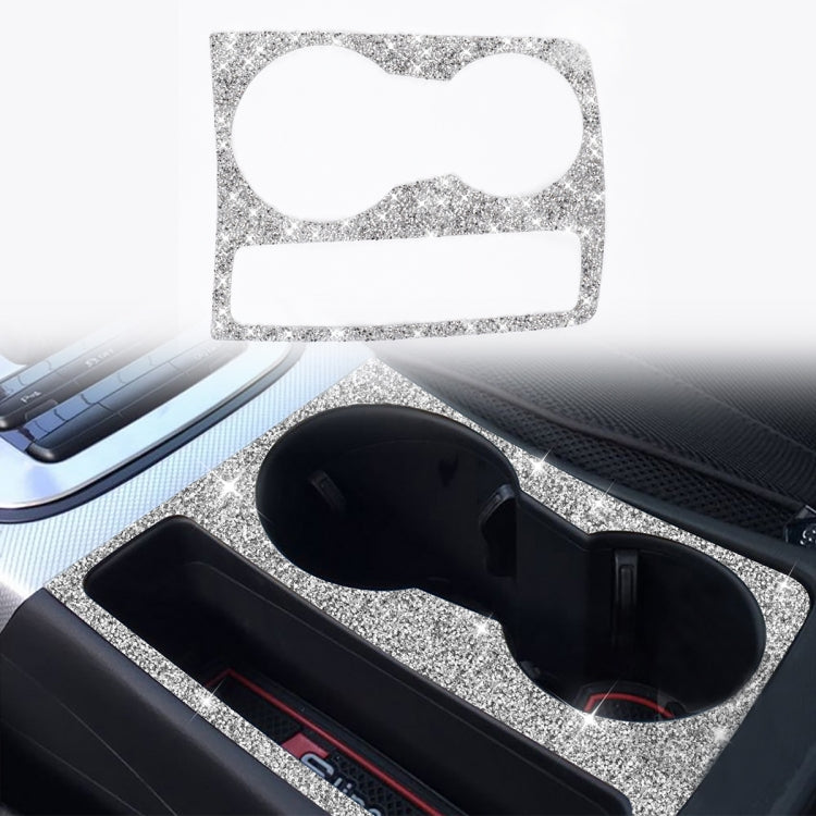 Car Water Cup Holder Diamond Decoration Sticker, Left and Right Drive, Water Cup Holder