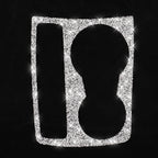 Car Water Cup Holder Diamond Decoration Sticker, Left and Right Drive, Water Cup Holder