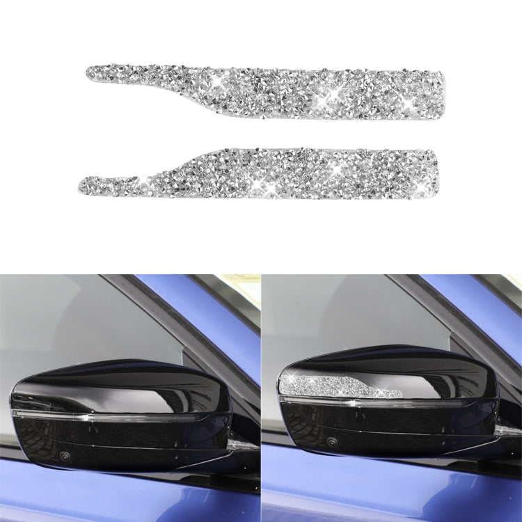 Car Rearview Mirror Anti-collision Strip Diamond Decoration Sticker, Left and Right Drive, For BMW