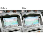 For Nissan 350Z 2003-2009 Car Navigation Frame Diamond Decorative Sticker,Left and Right Drive Universal, Navigation Frame