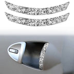 For Nissan 350Z 2003-2009 2pcs Car Air Outlet Diamond Decorative Sticker,Left and Right Drive Universal, Car Air Outlet