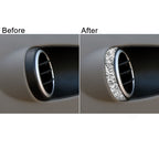 For Nissan 350Z 2003-2009 2pcs Car Air Outlet Diamond Decorative Sticker,Left and Right Drive Universal, Car Air Outlet