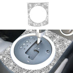 For Nissan 350Z 2003-2009 Car Gear Panel Diamond Decorative Sticker,Left and Right Drive Universal, Car Gear Panel