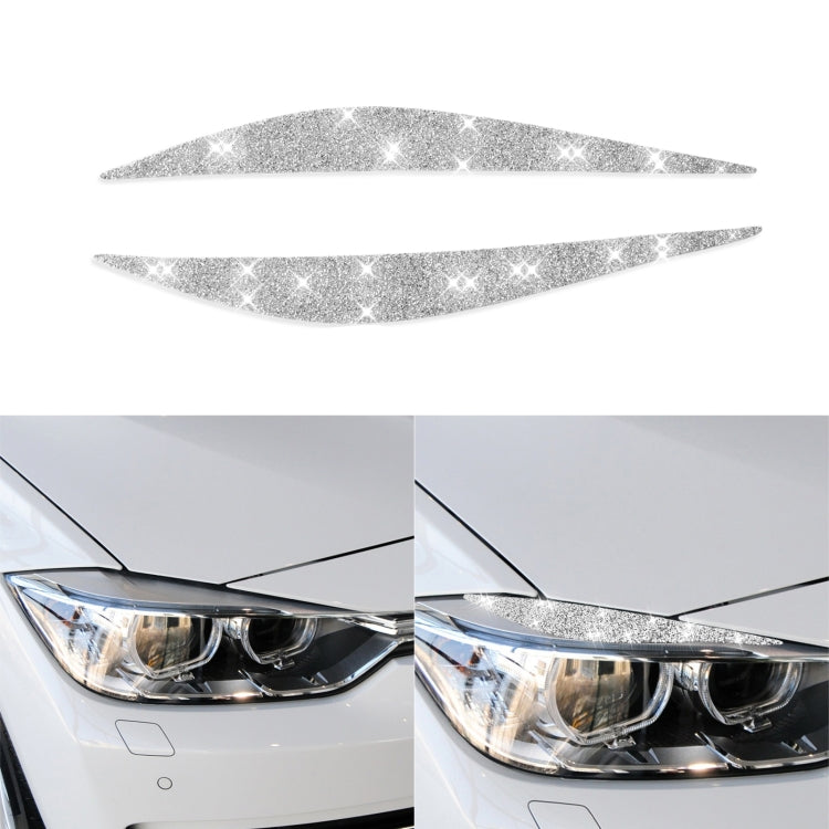 Car Lamp Eyebrow Diamond Decoration Sticker, Left and Right Drive, For BMW Series 3 G20 G28 2019-2020