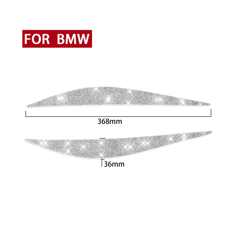 Car Lamp Eyebrow Diamond Decoration Sticker, Left and Right Drive, For BMW Series 3 G20 G28 2019-2020