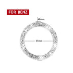Car One-Click Start Ring Diamond Decoration Sticker, Left and Right Drive, One-Click Start Ring