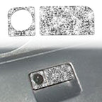 For Nissan 350Z 2003-2009 Car Rear Storage Box Lock Diamond Decorative Sticker, Left Drive, Car Rear Storage Box Lock, Left Drive