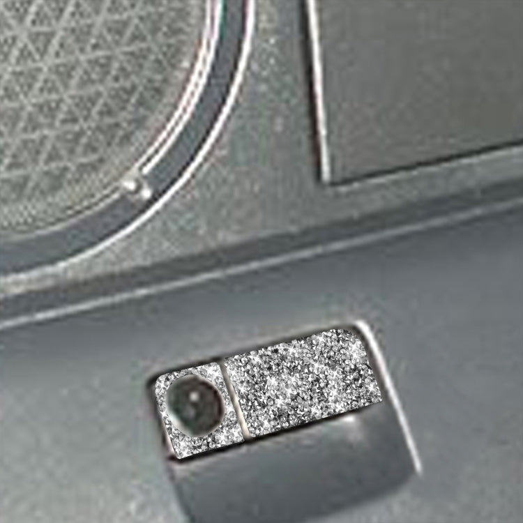 For Nissan 350Z 2003-2009 Car Rear Storage Box Lock Diamond Decorative Sticker, Left Drive, Car Rear Storage Box Lock, Left Drive
