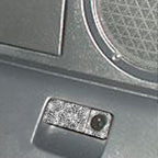 For Nissan 350Z 2003-2009 Car Rear Storage Box Lock Diamond Decorative Sticker, Right Drive, Car Rear Storage Box Lock, Right Drive