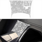For Nissan 350Z 2003-2009 2pcs Car Rear Of Center Console Diamond Decorative Sticker, Right Drive, Car Rear Of Center Console, Right Drive