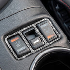 Car Central Control Heating Button Frame Diamond Decoration Sticker, Left and Right Drive, Central Control Heating Button Frame