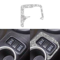 Car Central Control Heating Button Outer Frame Diamond Decoration Sticker, Left and Right Drive, Central Control Heating Button Outer Frame