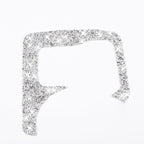Car Central Control Heating Button Outer Frame Diamond Decoration Sticker, Left and Right Drive, Central Control Heating Button Outer Frame