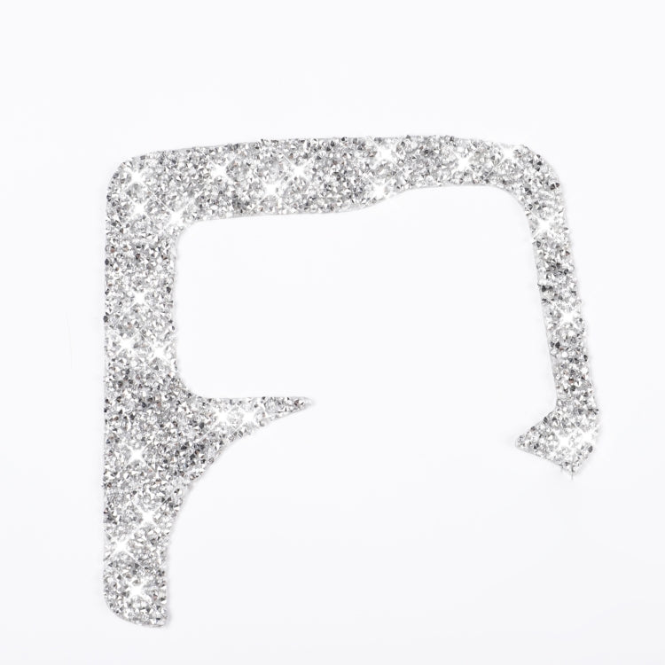 Car Central Control Heating Button Outer Frame Diamond Decoration Sticker, Left and Right Drive, Central Control Heating Button Outer Frame