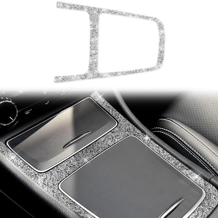 Car Central Control Storage Box Outer Frame Diamond Decoration Sticker, Left and Right Drive, Central Control Storage Box Outer Frame