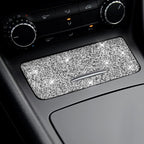 Car Central Control Storage Box Panel Diamond Decoration Sticker, Left and Right Drive, Central Control Storage Box Panel