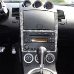 For Nissan 350Z 2003-2009 Car Navigation Frame Diamond Sticker,Left and Right Drive Universal, Car Navigation Frame