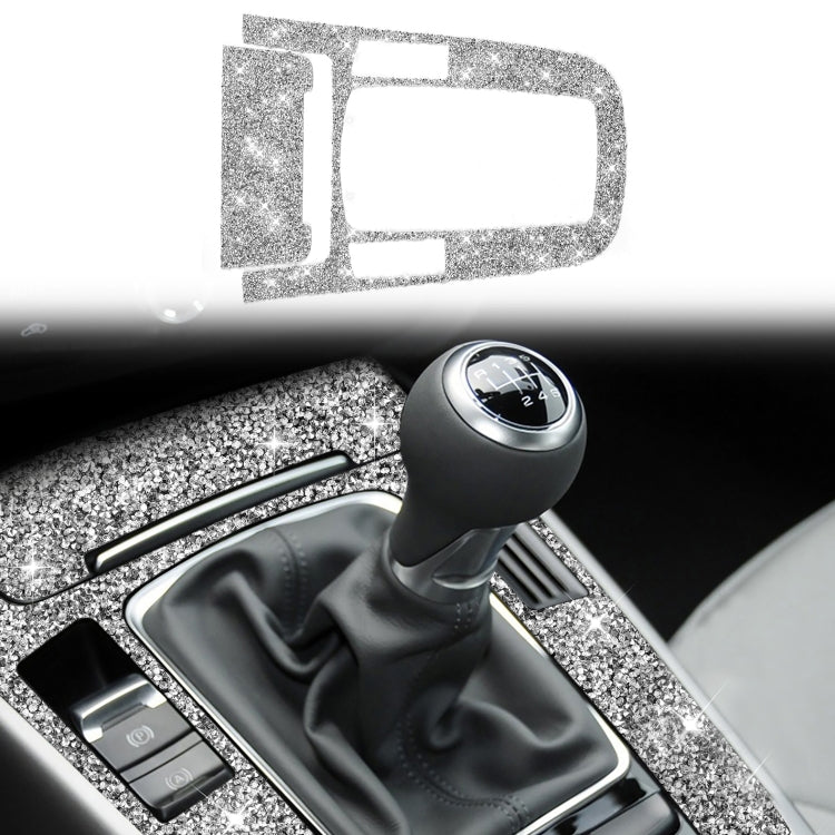 Car Gear Panel A Diamond Decoration Sticker, Left and Right Drive, Gear Panel A
